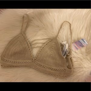 Forever 21 crochet triangle bikini top
